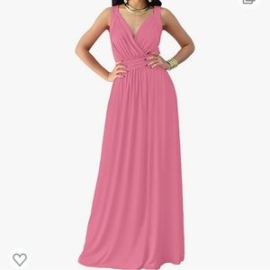 Koh Koh rose pink 2XL long sleeveless maxi dress, new, never worn with tags.